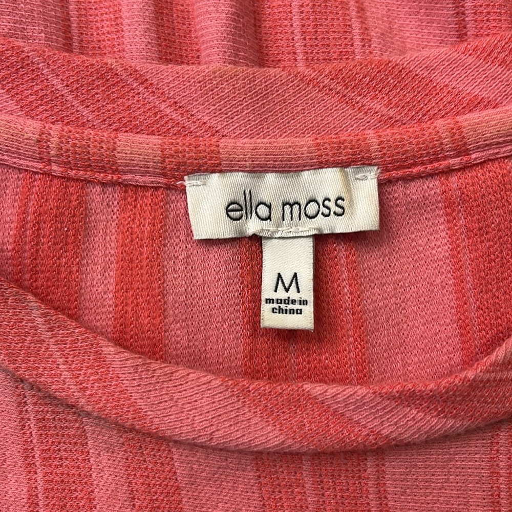 Ella Moss Women's Camilla Striped Trumpet Midi Dress Size Medium - Picture 5 of 10